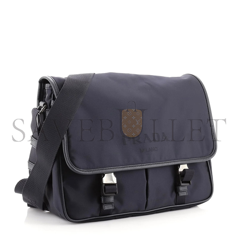 PRADA LOGO MESSENGER BAG TESSUTO MEDIUM 2VA768 (32*24*12cm)
